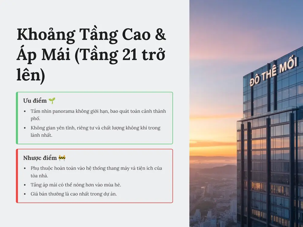 Hướng dẫn lựa chọn căn hộ chung cư khoảng tầng cao theo góc nhìn khoa học