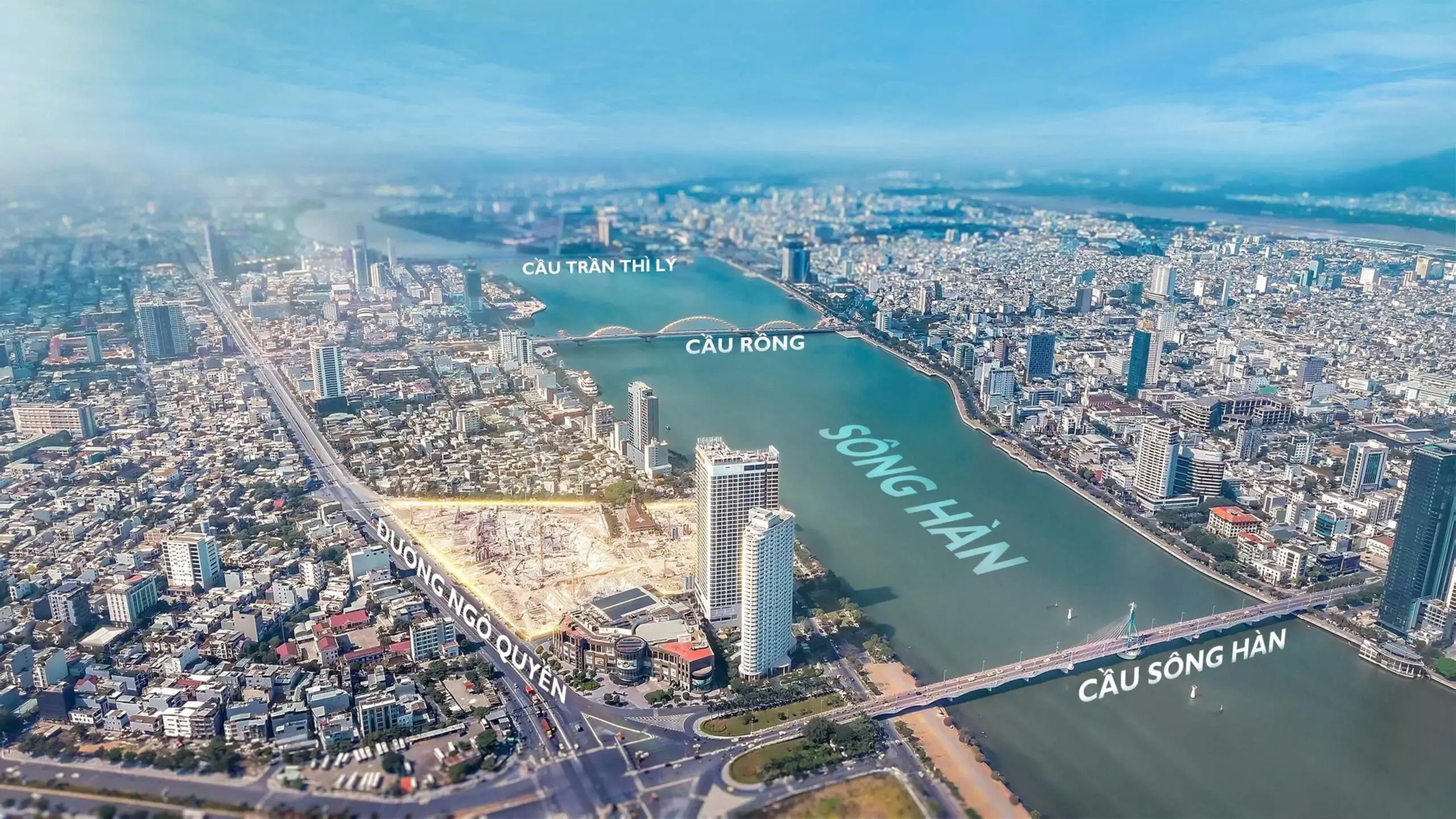 Vị trí kim cương của Capital Square ngay bên cạnh cầu sông Hàn