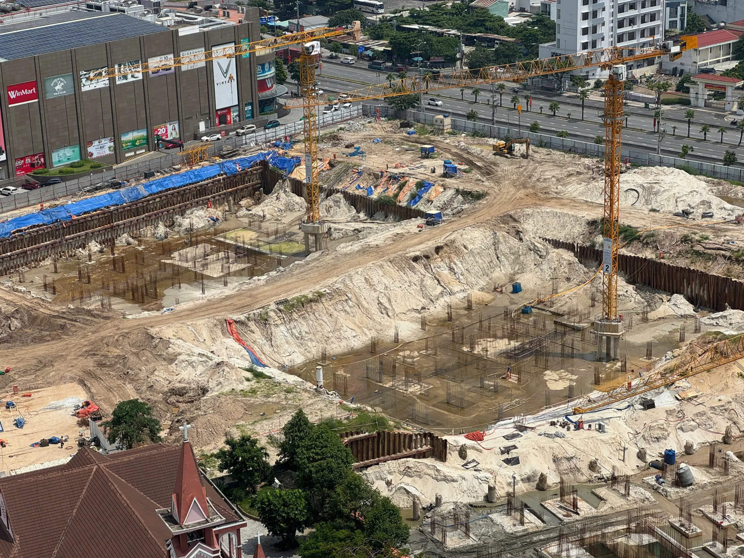 Ảnh chụp thực tế tiến độ thi công dự án căn hộ cao cấp Capital Square Đà Nẵng tháng 9/2025 (3)