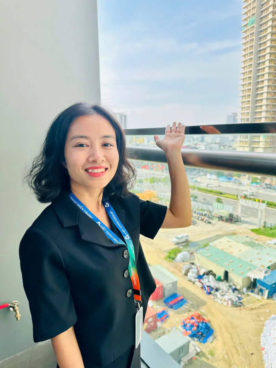 Đoàn Kim Nga đến trực tiếp dự án Time Square Đà Nẵng