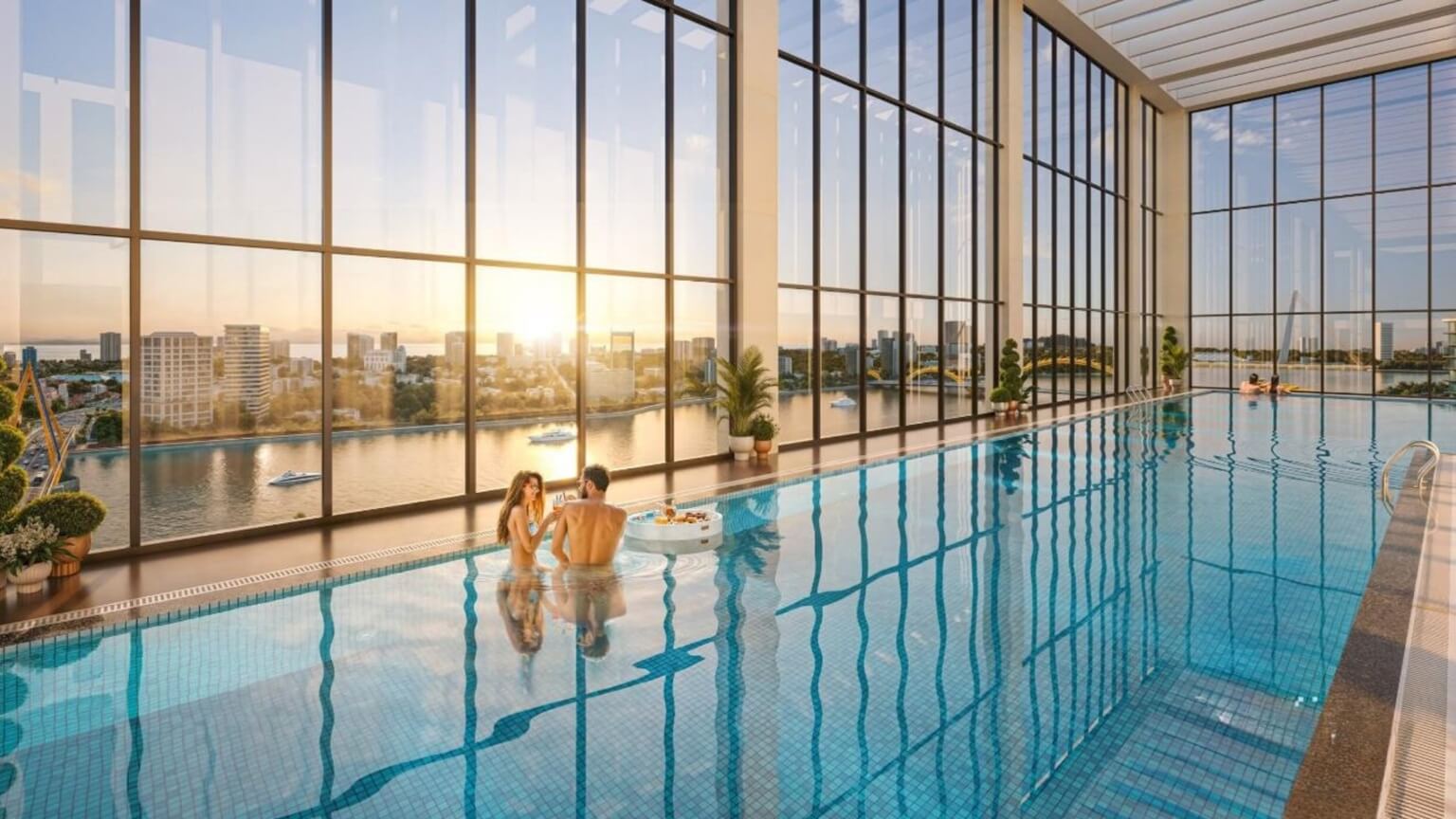 Tiện ích hồ bơi bốn mùa Dự án Sun Solar Residence