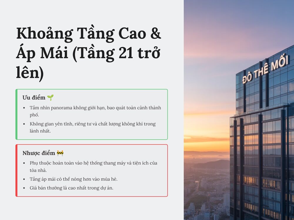 Hướng dẫn lựa chọn căn hộ chung cư khoảng tầng cao theo góc nhìn khoa học