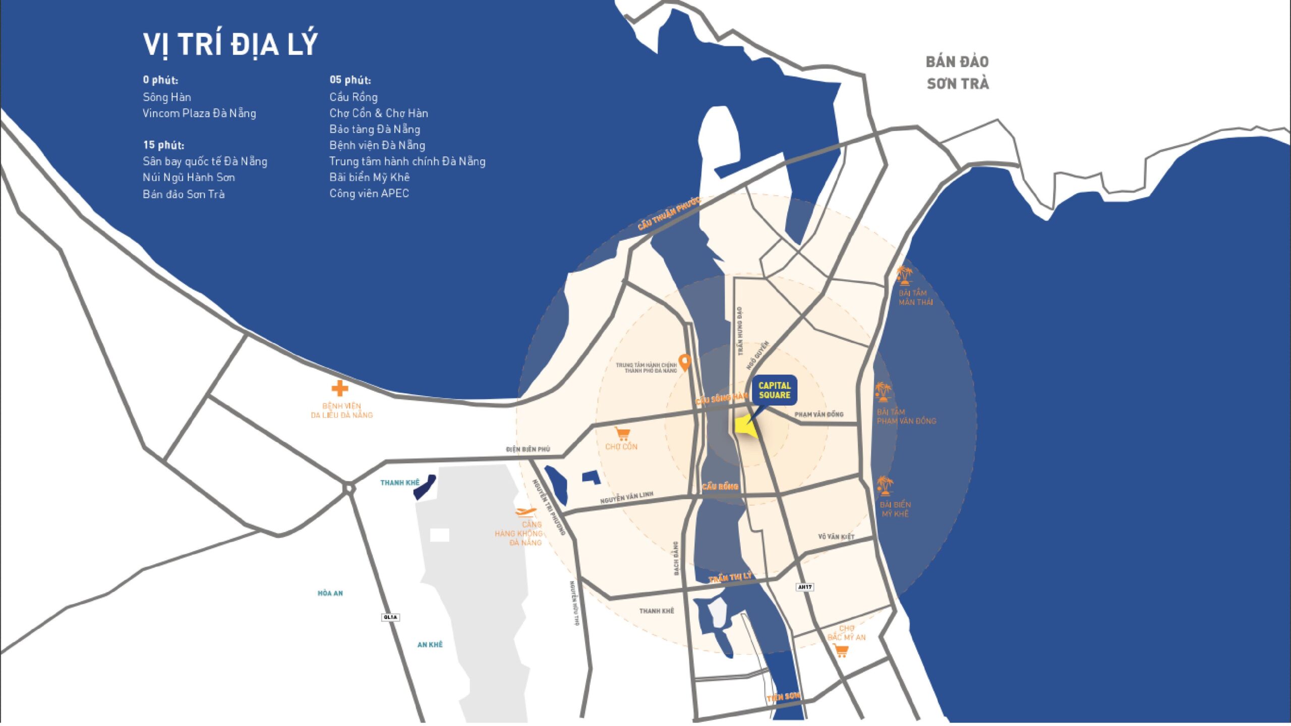 Bản đồ vị trí Capital Square Đà Nẵng