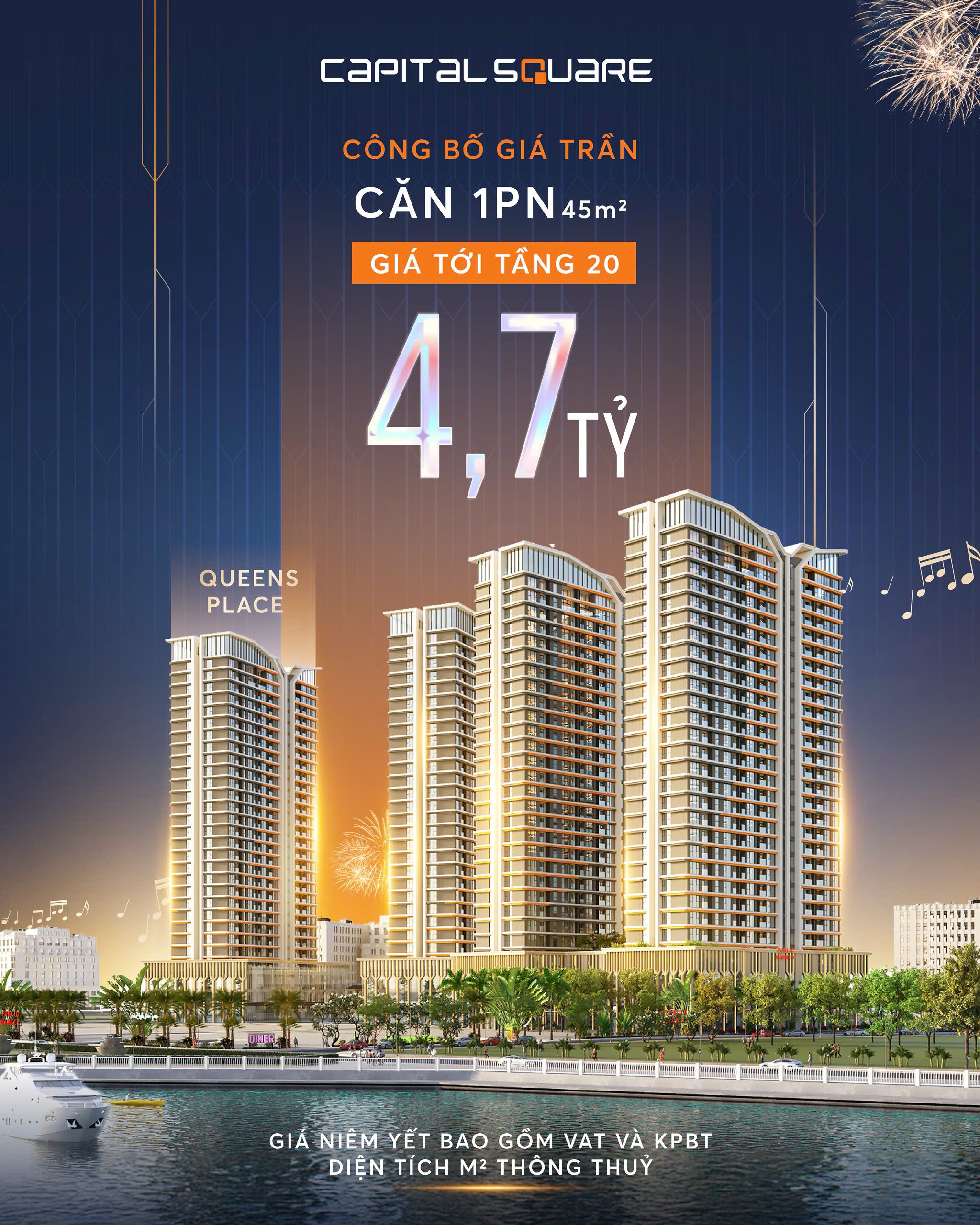 Những căn hộ cao cấp tại Capital Square Đà Nẵng luôn rất thu hút khách hàng vì cơ hội sinh lời cao cũng như tiềm năng phát triển lớn