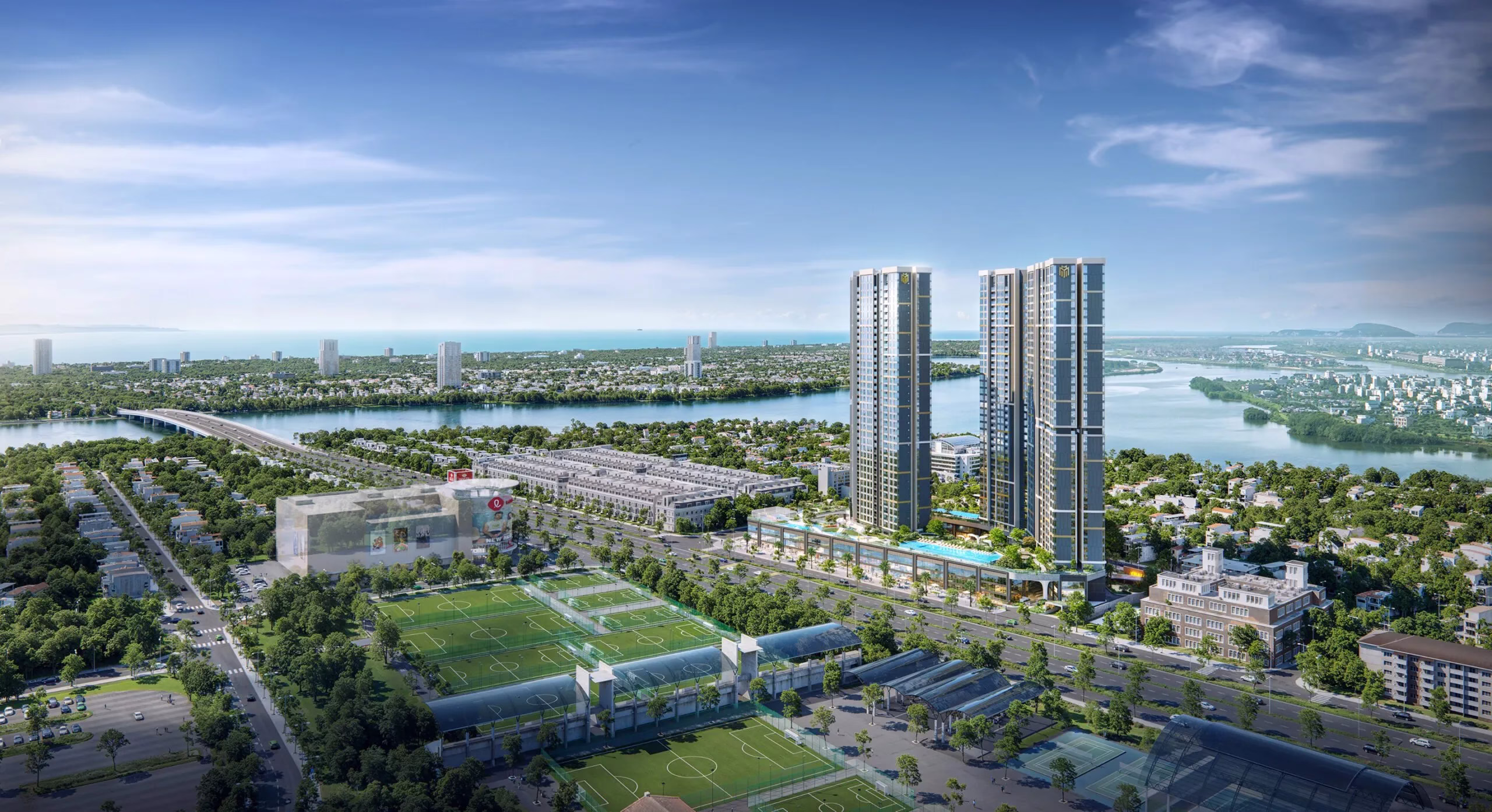 phối cảnh dự án Masteri Rivera Danang của Masterise Homes