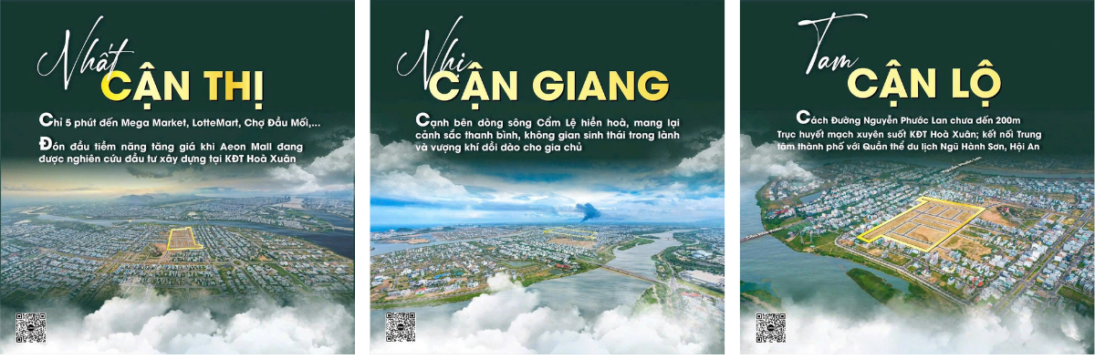 Vị thế đắc địa Nhất cận Thị - Nhị cận Giang -Tam cận Lộ của dựa án Cồn Dầu Hòa Xuân