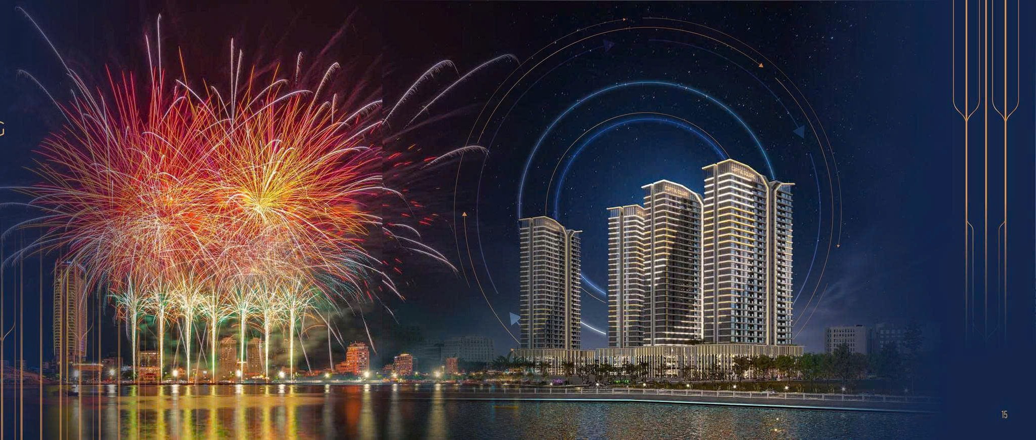 Capital square có 4 mặt tiền và được nhiều chuyên gia đánh giá là vị trí phong thủy cực kỳ đẹp Minh Đường tựa Thủy