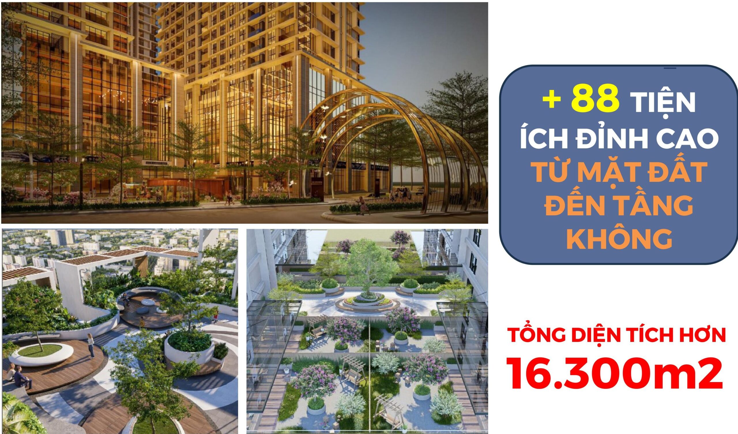 Hệ sinh thái 88+ Tiện ích đỉnh cao với idện tích hơn 16.300m2 của Capital Square