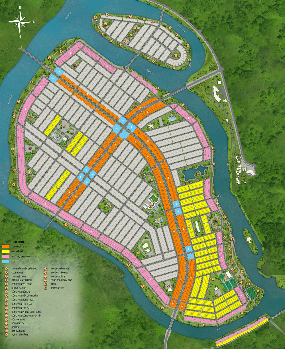 toàn cnahr mặt bằng dự án Sun River Polis