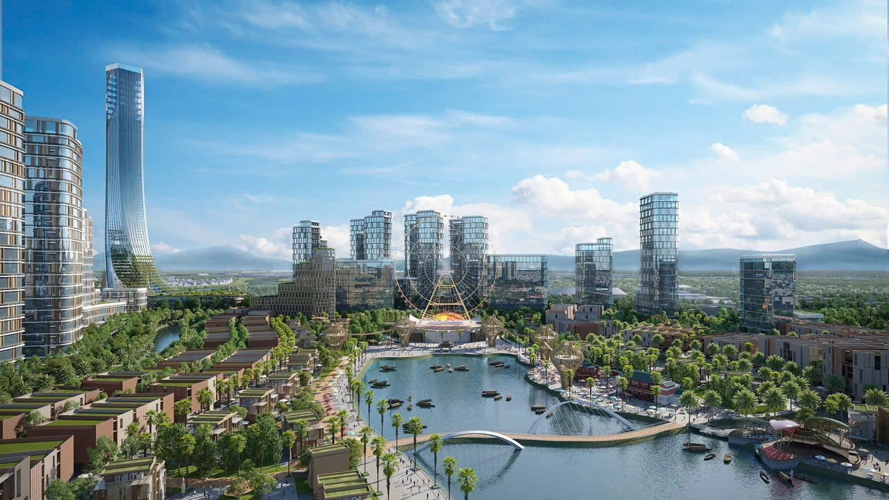 phối cảnh Khu Công viên văn hóa vui chơi giải trí, thương mại dịch vụ cao cấp Da Nang DownTown