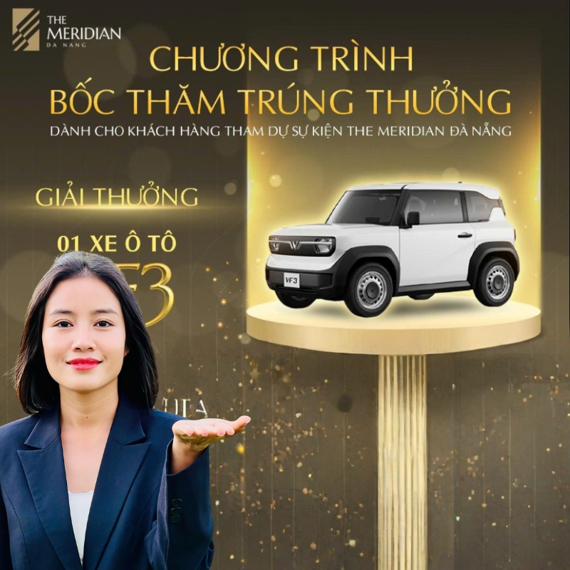 chương trình bốc thăm trúng thưởng xe vf3 the meridian