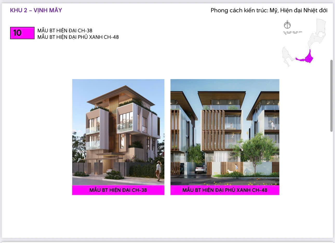 Biệt thụ hiện đại khu 2 vịnh mây