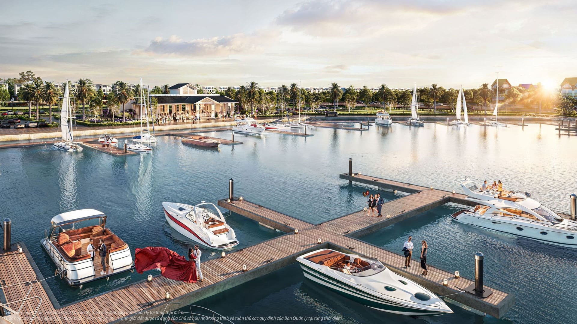 Khu bến thuyền và tiện ích mặt nước tại Vinhomes Hải Vân Bay