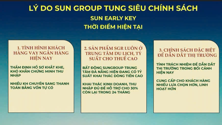 lý do sun group cho ra chính sách vay ưu đãi